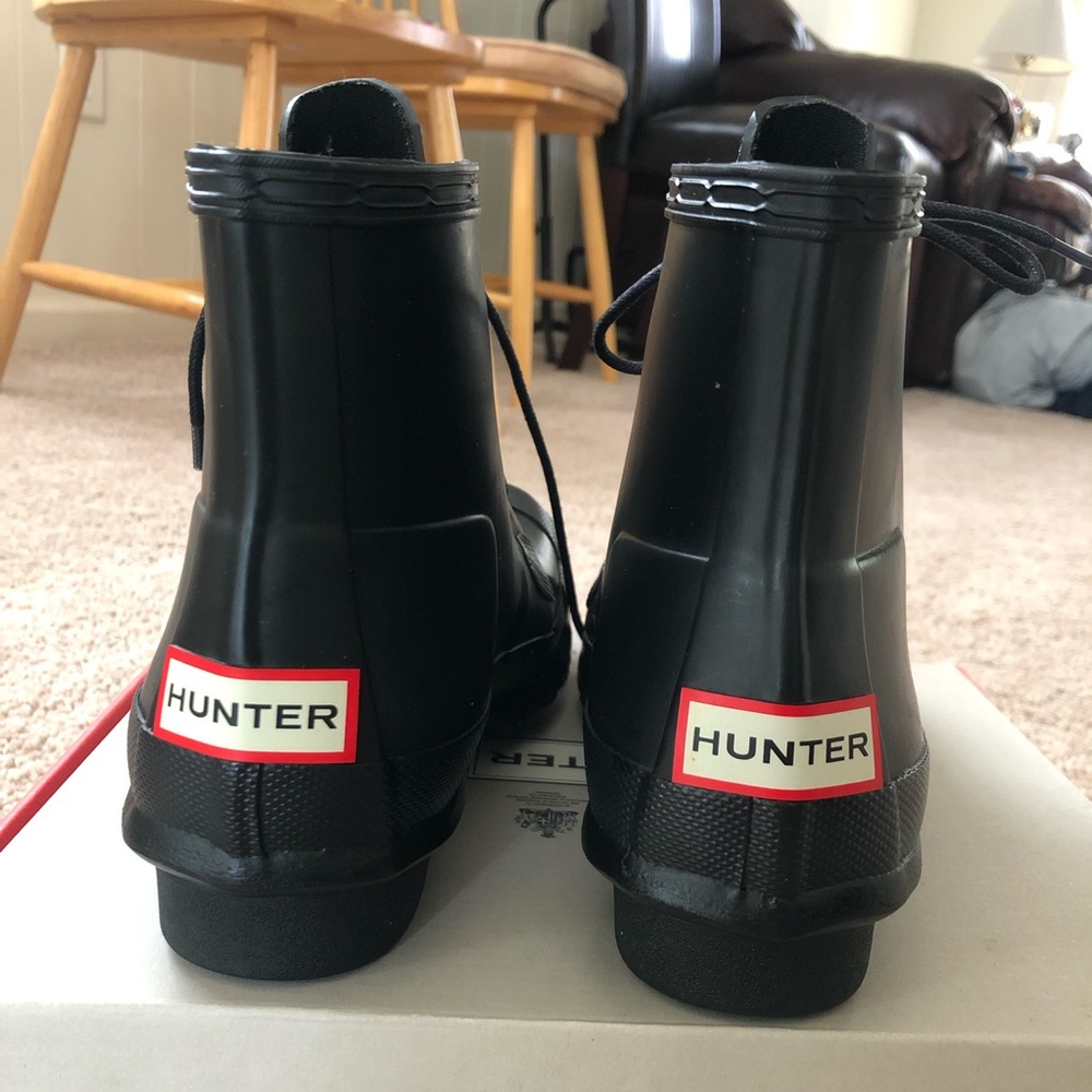 Hunter lace up boots size 7